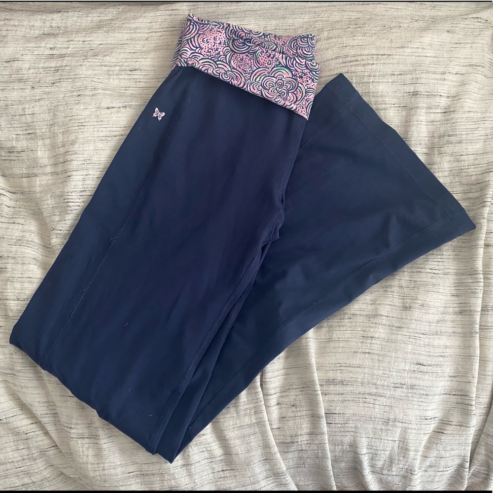Lilly Pulitzer Navy Yoga Pants